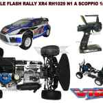 Flash-Rally XR4 N1 1:10 On-Road a scoppio Alpha FC.18 a 1 marcia Radio 2.4 FlySky 4WD RTR RH10129 VRX