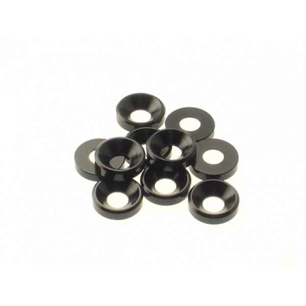 4mm alloy countersunk washer (10) black