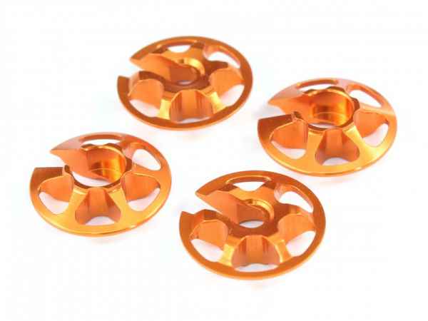 piattelli inferiori ammortizzatori in alluminio orange (4pz)