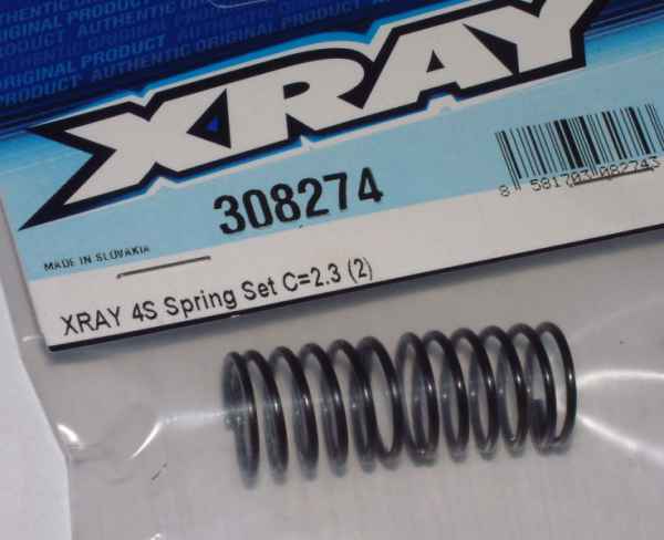 Xray 308274 T4 short springs soft 2.3 (2)