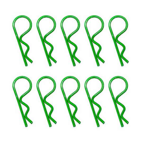 clips fermacarena 1/8 verde anodizzato (10pz)