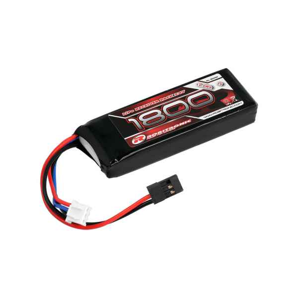 Robitronic LiPo Battery 1800mAh 2S 14x31x86mm per ricevitore o telecomando con presa futaba e persa bilanciatore eh