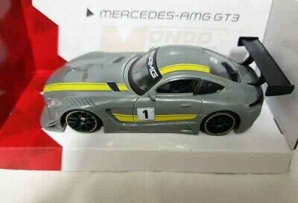 MERCEDES AMG GT3 GRIGIO-GIALLO 1/43