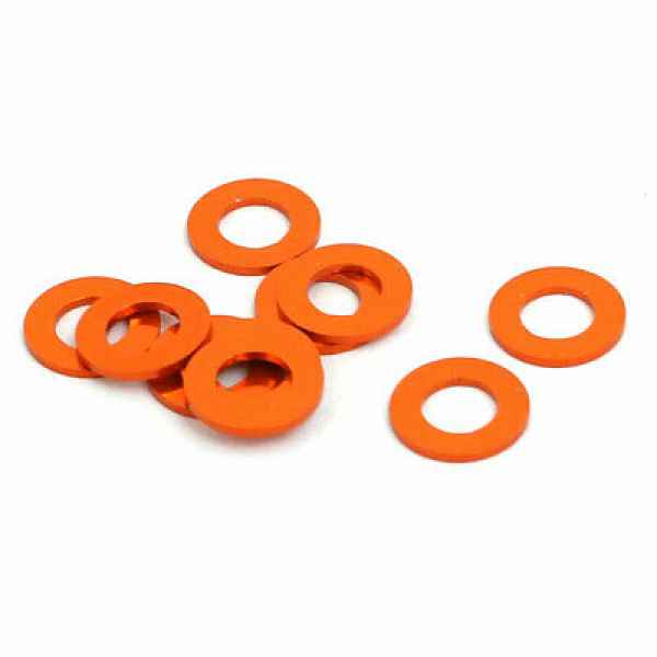 spessori in alluminio orange M3x6x0,25mm 10pz