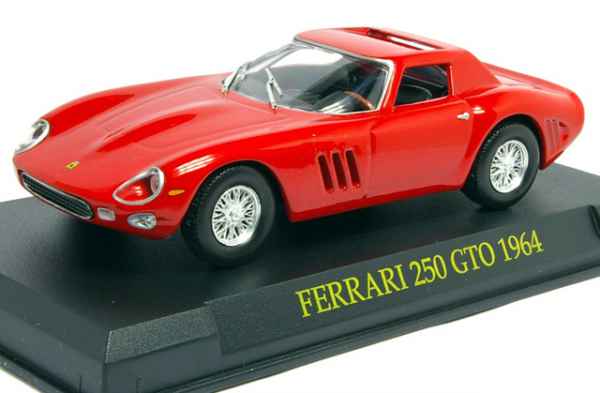 FERRARI 250 GTO VERSIONE 1964 ROSSA 1/43 CON BASETTA