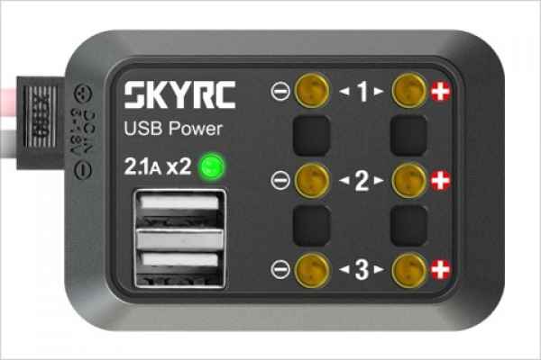 multi presa skyrc per alimentatore con uscita xt60 (DC output x 3- usb power x2)