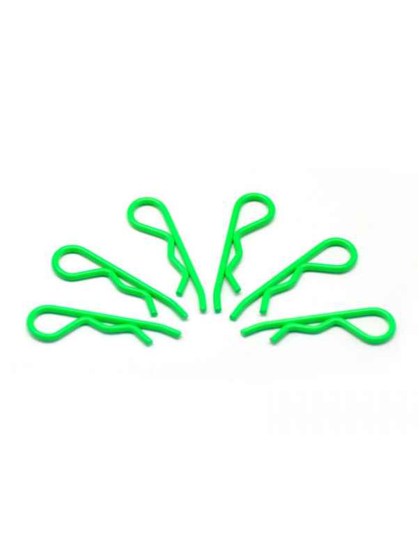 body clips 1/8 green fluo