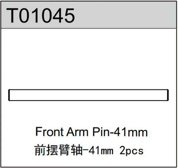 arm pin front 40,80mm