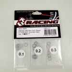 stainless steel 5mm shim spacer 0,1/0,2/0,3 3mm thickness 10pcs 3racing - viteria, rasamenti- rondelle foto 2