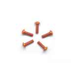 alu screw allen roundhead M3x10mm (5) orange 7075 arrowmax - viteria, viti in titanio-alluminio foto 2