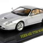 FERRARI 575M MARANELLO SILVER 1/43 CON BASETTA + TECA BRUMM - automodelli statici- da collezione, FERRARI GT DA COLLEZIONE 1/43-1/24 foto 2