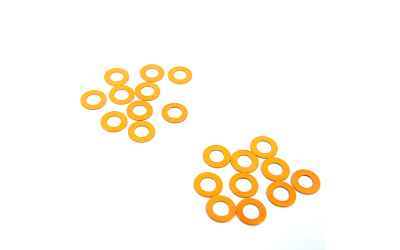 roche M3x5x0,5mm alu spacer 10pcs each orange