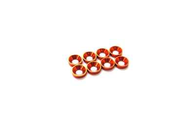hiro seiko tazzine svasate con foro 3mm orange hiro seiko (8pz)