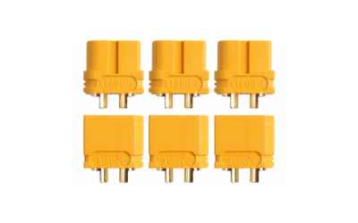 yukimodel YUKI MODEL connettori dorati XT60U 3 coppie