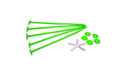 yeahracing stecche porta gomme per gomme da 1/10 verde fluo 5pz