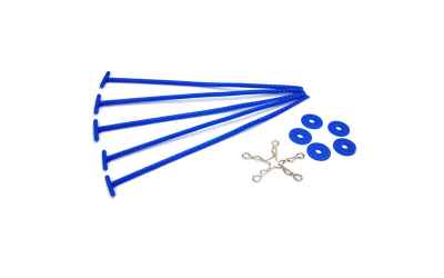 yeahracing stecche porta gomme per gomme da 1/10 blu fluo 5pz