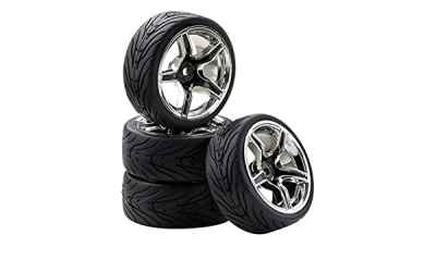 carson set gomme in lattice scolpite complete di cerchi cromati e rifiniture nere 4pz