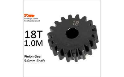 kfactory pignone mod.1 da 18 denti foro da 5mm