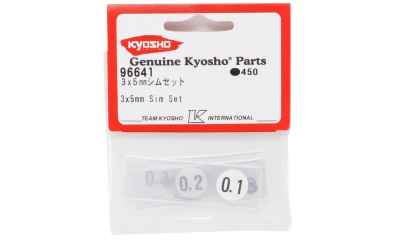 kyosho set rasamenti da 3x5mm 30pz (10pz da 0,1-10pz da 0,2-10pz da 0,3mm)