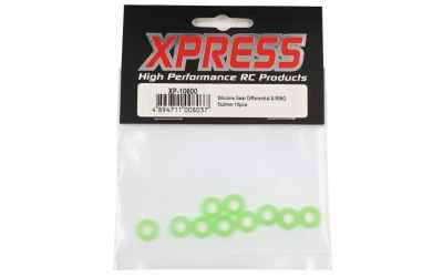 xpress SILICONE GEAR DIFFERENTIAL X-RING 5X2MM 10PCS FOR EXECUTE XPRESSO GRIPXERO SERIES