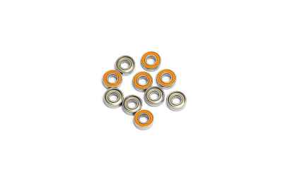 hobbytech cuscinetto singolo con schermatura in gomma orange da un lato 5x11x4mm (1pz)