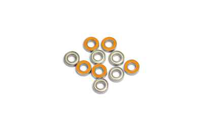 hobbytech cuscinetto singolo con schermatura in gomma orange da un lato 8x16x5mm (1pz)
