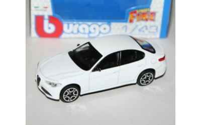 burago BURAGO STREET FIRE 1:43 AUTO DIE CAST METAL - ALFA ROMEO GIULIA BIANCA