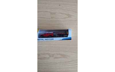 mondomotors fuoristrada vigili del fuoco da collezzione 1/43 con carrello e gommone rosso