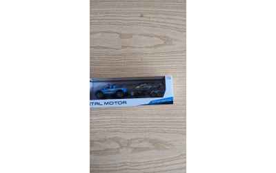 mondomotors fuoristrada blu polizia da collezzione 1/43 con carrello e elicottero