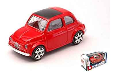 burago BURAGO STREET FIRE 1:43 AUTO DIE CAST METAL - FIAT 500 ROSSA