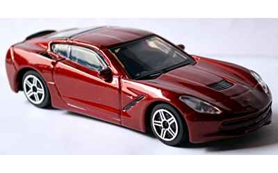 burago BURAGO STREET FIRE 1:43 AUTO DIE CAST METAL -  CORVETTE STINGRAY 2014 ROSSO MET
