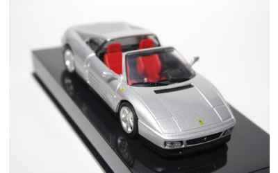 BRUMM FERRARI 348 TS SILVER 1/43 CON BASETTA