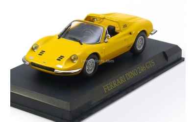 BRUMM FERRARI DINO 246 GTS GIALLA 1/43 CON BASETTA