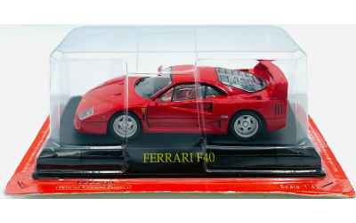 BRUMM FERRARI F40 1/43 ROSSA CON BASETTA + TECA