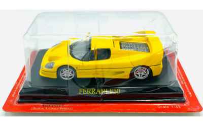 BRUMM FERRARI F50 GIALLA 1/43 CON BASETTA