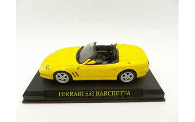 BRUMM FERRARI 550 BARCHETTA 1/43 GIALLA CON BASETTA