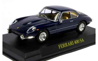BRUMM FERRARI 400SA BLU NOTTE 1/43 CON BASETTA + TECA