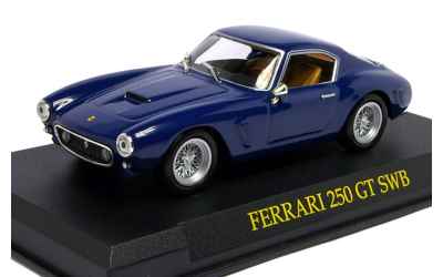 BRUMM FERRARI 250 GT BERLINETTA PASSO CORTO (SWB) BLU NOTTE 1/43 CON BASETTA