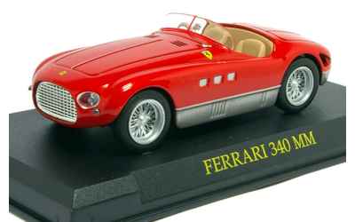 BRUMM FERRARI 340 MM ROSSA 1/43 CON BASETTA + TECA