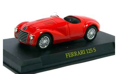 BRUMM FERRARI 125 S 1/43 ROSSA CON BASETTA + TECA