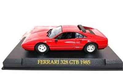 BRUMM FERRARI 328 GTB 1985 1/43 ROSSA  CON BASETTA +TECA