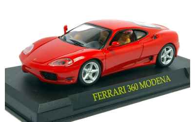 BRUMM FERRARI 360 MODENA 1/43 ROSSA CON BASETTA + TECA