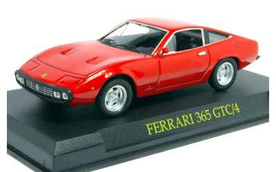 BRUMM FERRARI 365 GTC/4 ROSSA 1/43 CON BASETTA