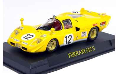 BRUMM FERRARI 512 S GIALLA 1/43 CON BASETTA + TECA