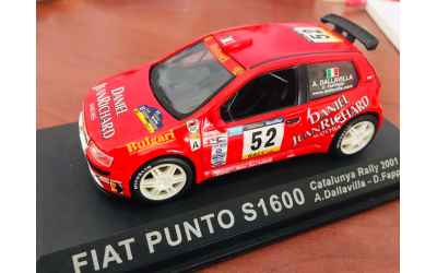 BRUMM FIAT PUNTO S1600 RALLY CATALUNYA 2001 #52 A.DALLAVILLA-D.FAPPANI 1:43