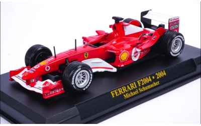 pdm FERRARI F2004 MICHAEL SCHUMACHER N.1 1/43 CON BASETTA