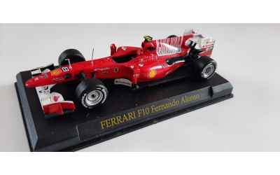 pdm FERRARI F10 FERNANDO ALONSO 1/43 CON BASETTA N.8