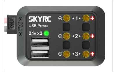 skyrc multi presa skyrc per alimentatore con uscita xt60 (DC output x 3- usb power x2)