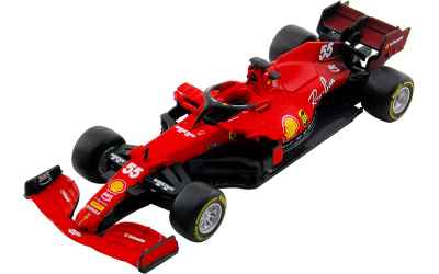 burago Ferrari SF21 n. 55 C.Sainz Formula 1 2021 Scale 1:43 Model Car