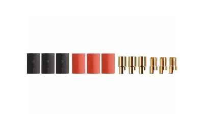 yukimodel coppia connettori da 6mm maschio- femmina ( 3 coppie)